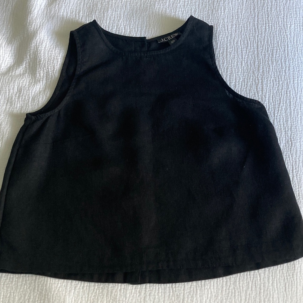 J. Crew Classic Black Sleeveless Top